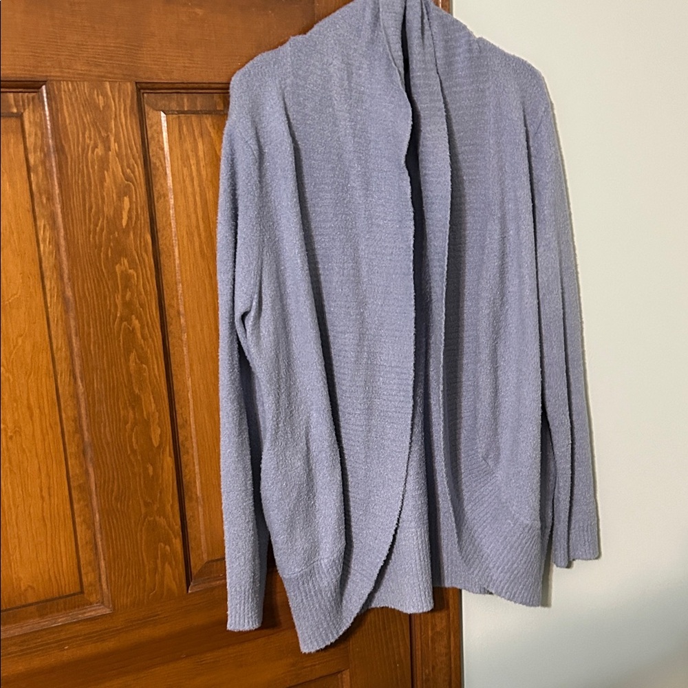 Women's Cozy Open-Front Sweater - Light Blue Rachel Zoe size Large